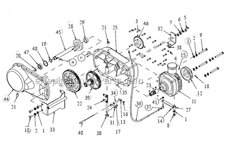 Part Location Diagram of 166340 MK Diamond Casting, Trans Case3